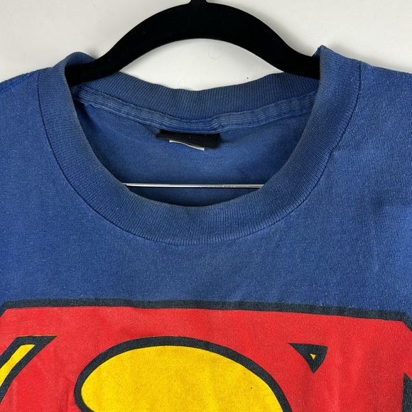 Vintage Superman T Sz XL Single Stitch DC Comics Changes Tag Made In USA cotton - Picture 7 of 8